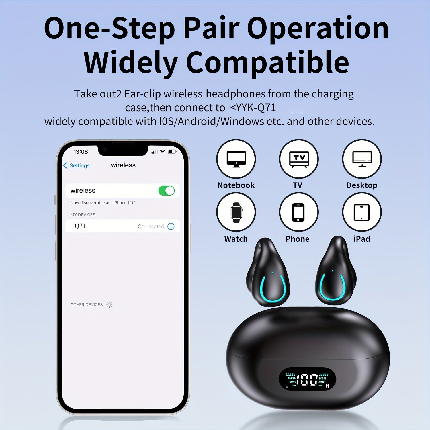 AI Translation Earbuds, Real-Time 133+ Languages, Wireless Bluetooth