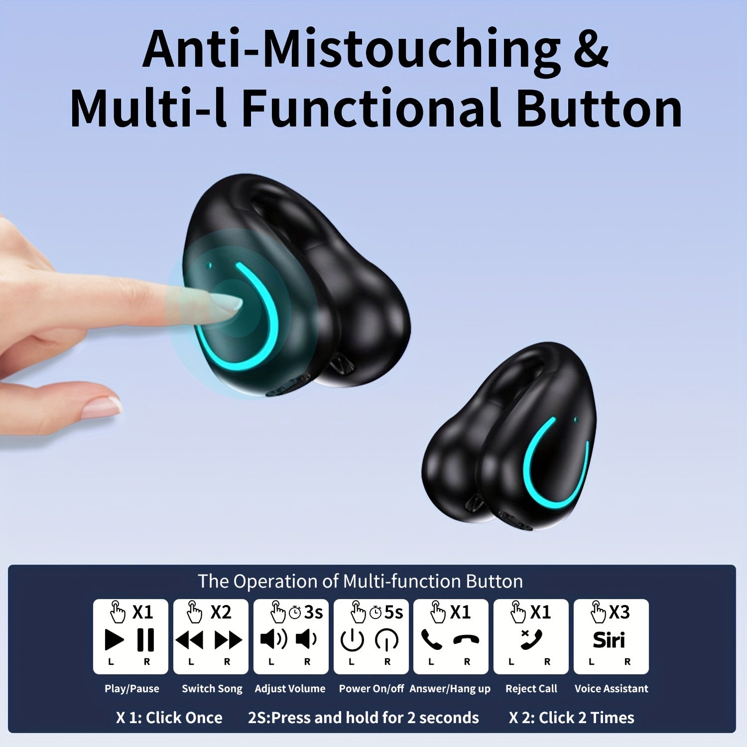 AI Translation Earbuds, Real-Time 133+ Languages, Wireless Bluetooth