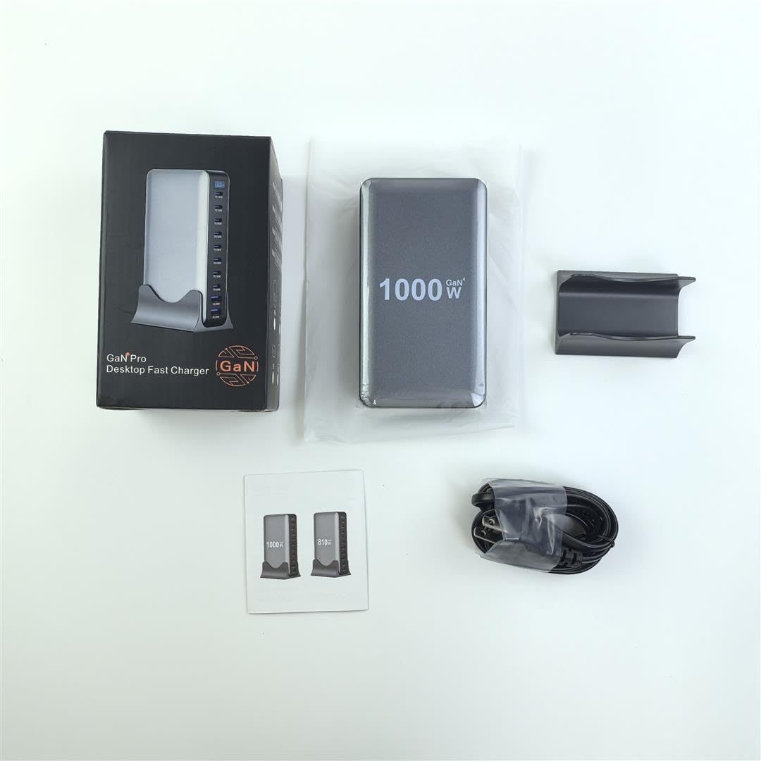 1000W GaN 4 USB-C Charging Station Bundle