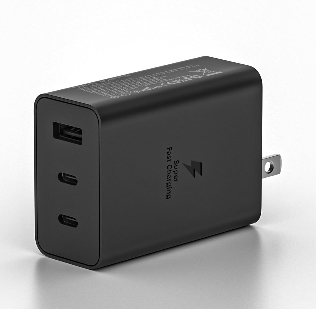 65W GaN USB-C 3-Port Fast Charger