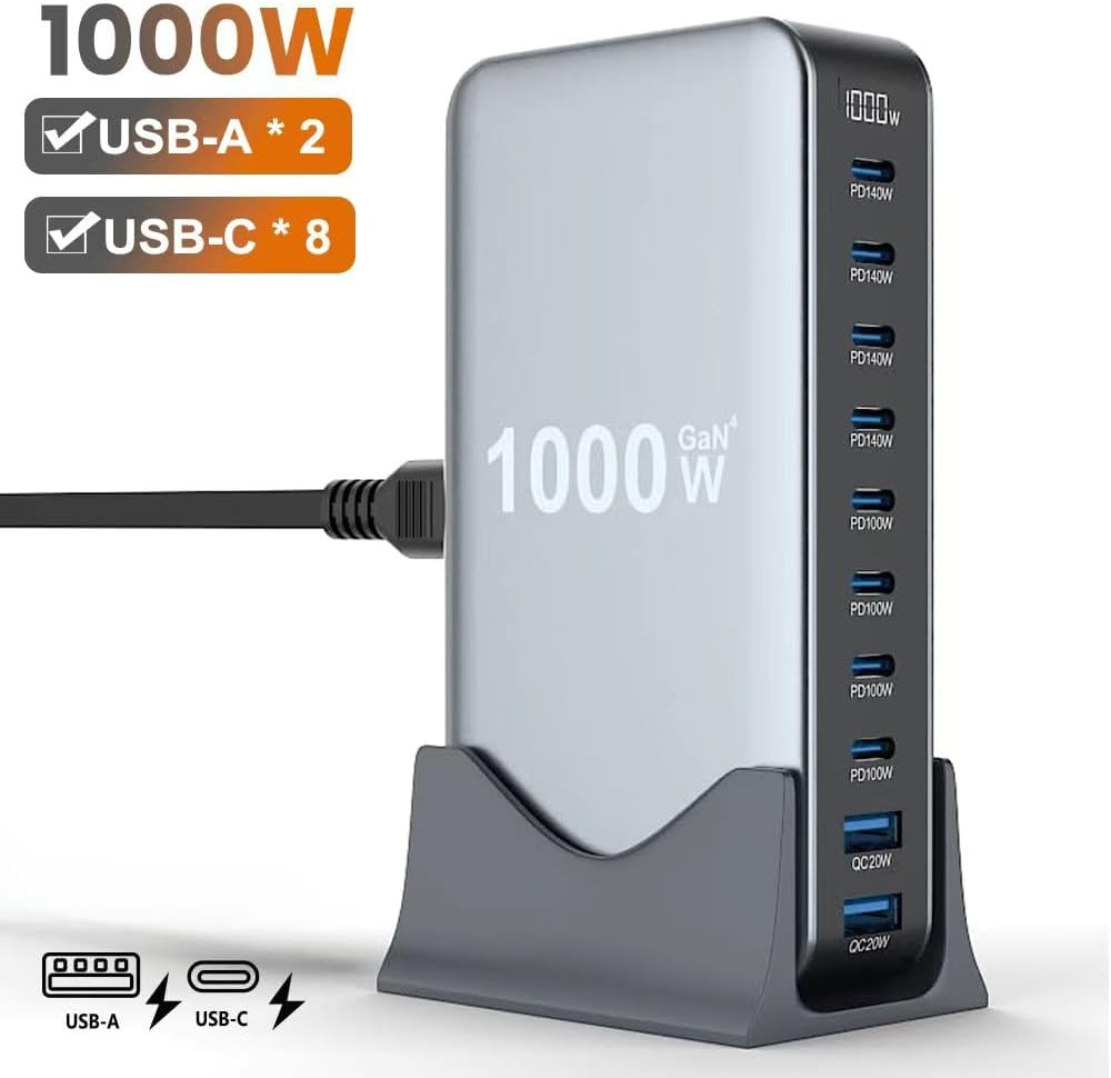 1000W GaN Super Fast Charging Hub
