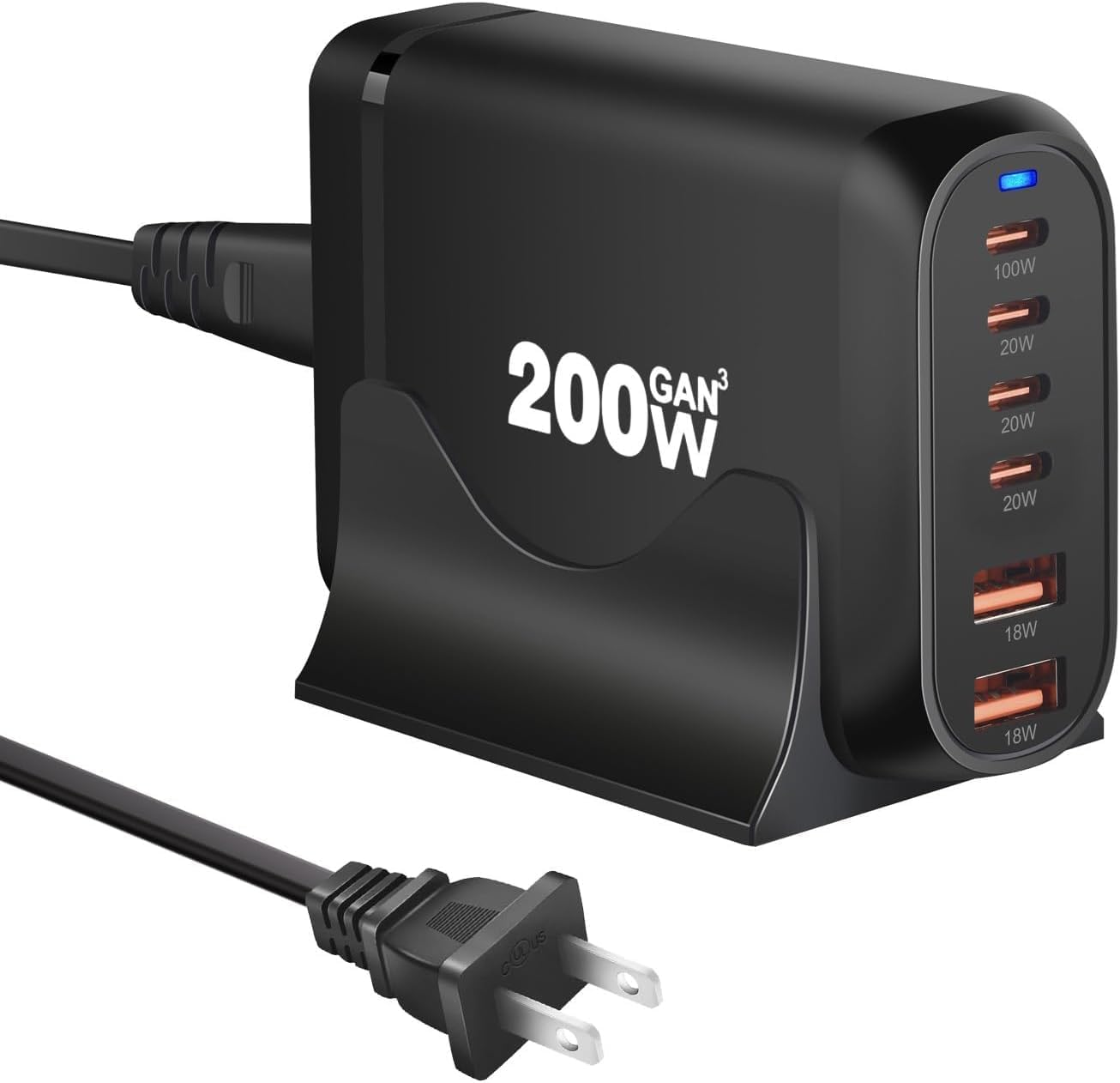 200W GaN Multi-Device Charging Station