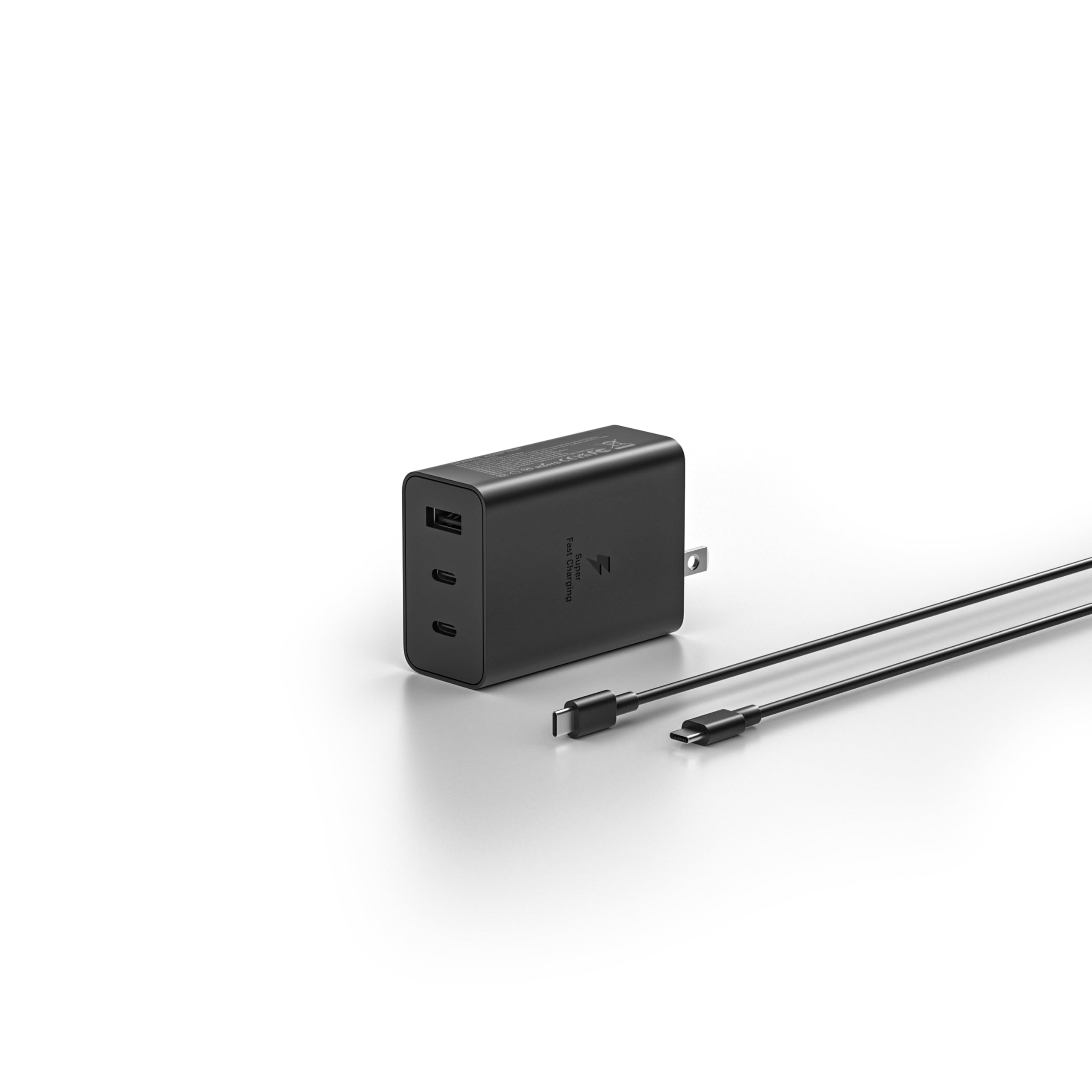 65W GaN USB-C 3-Port Fast Charger