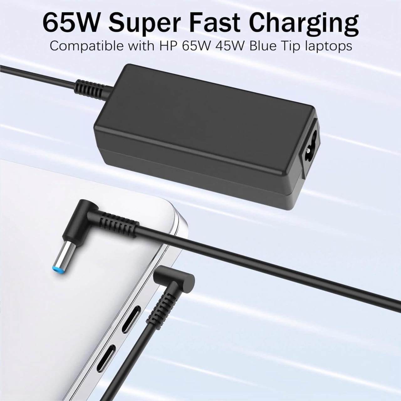 HP Blue Tip Laptop Charger 65W/45W