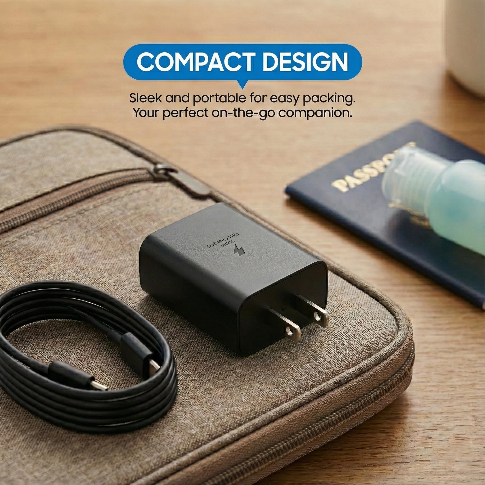 65W GaN USB-C 3-Port Fast Charger