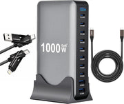 1000W GaN 4 USB-C Charging Station Bundle