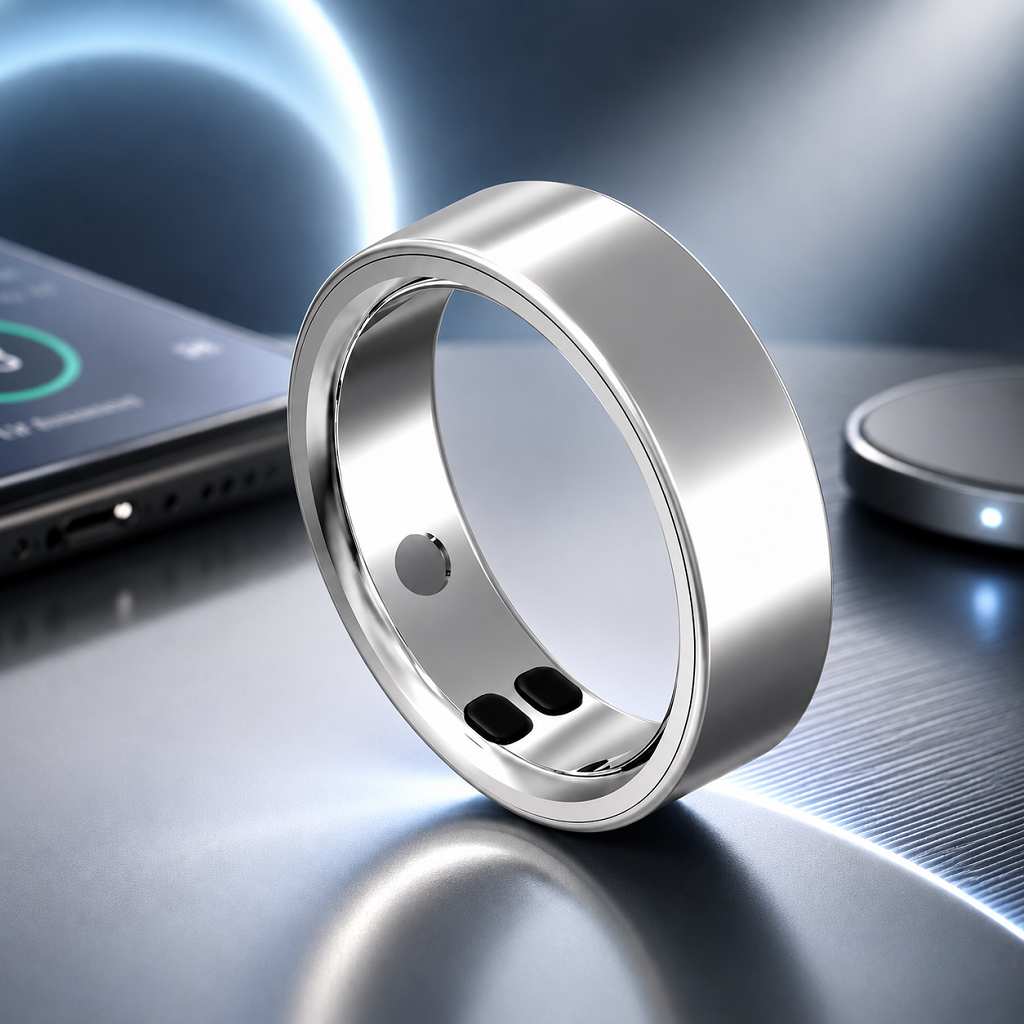 Smart Fitness Ring, Bluetooth Activity Tracker with Sleep Monitoring