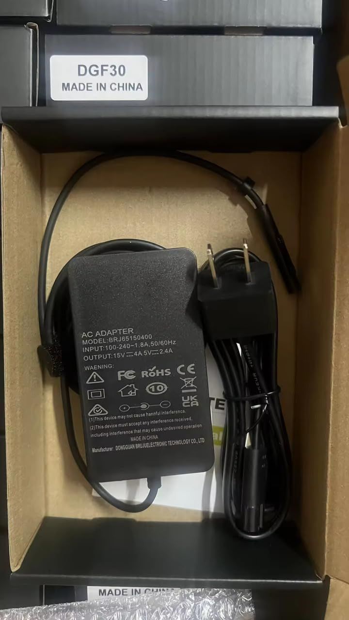 Famous Tech Shop 65W Surface Pro Charger for Microsoft Surface Pro Series