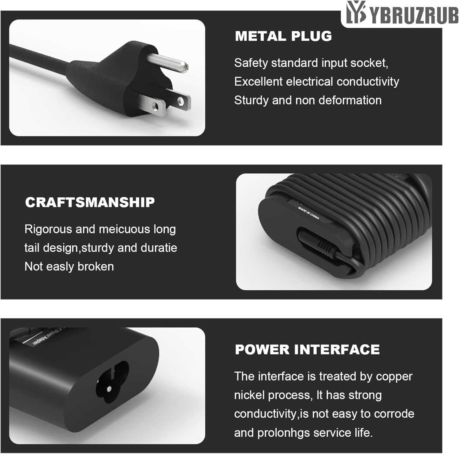 65W USB-C Laptop Charger with Cable