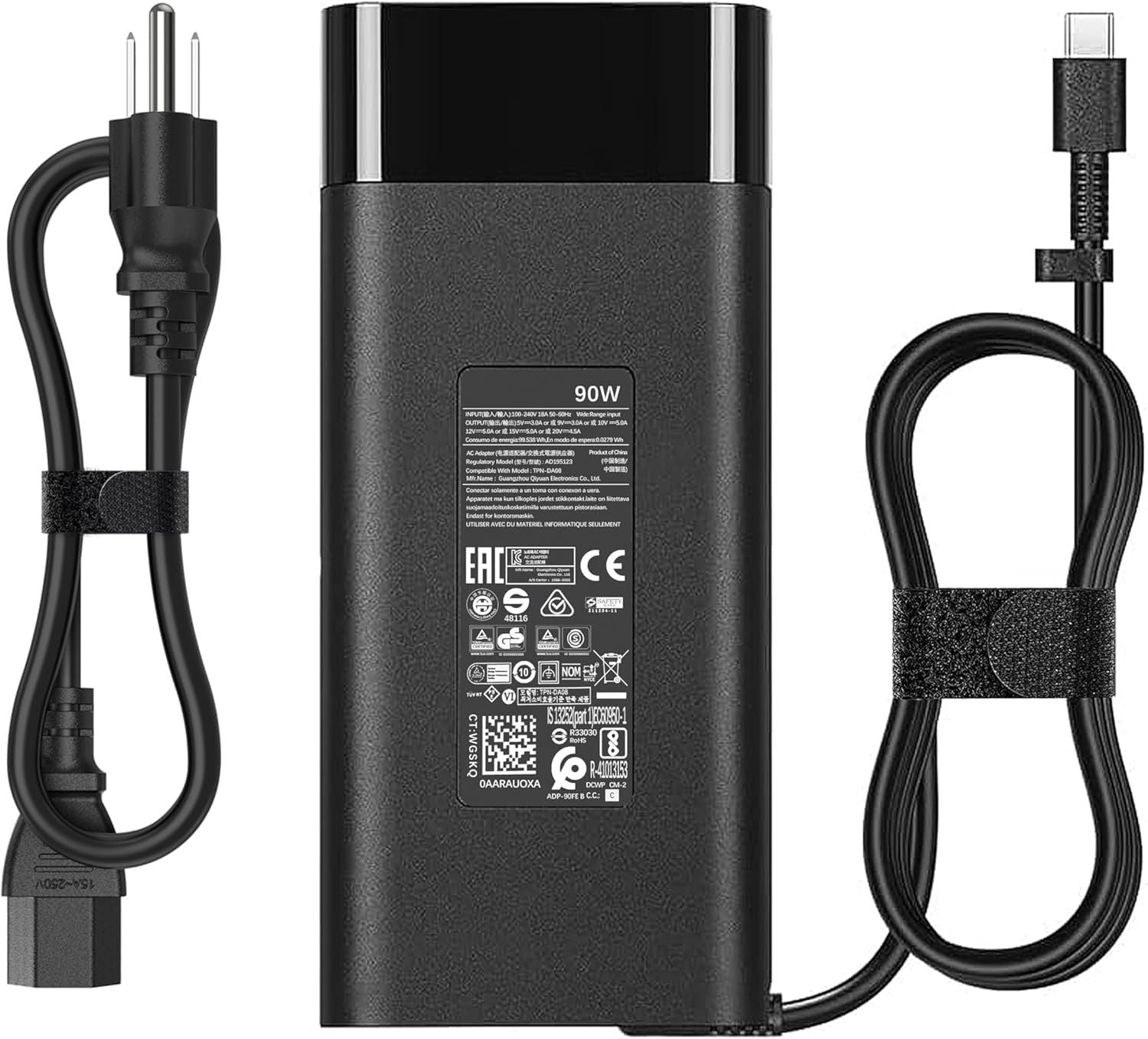 90W USB-C Laptop Charger with Cable