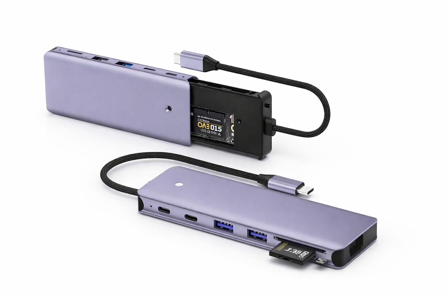 7-in-1 USB-C Hub with NVMe SSD Enclosure
