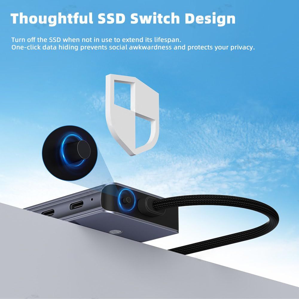 7-in-1 USB-C Hub with NVMe SSD Enclosure