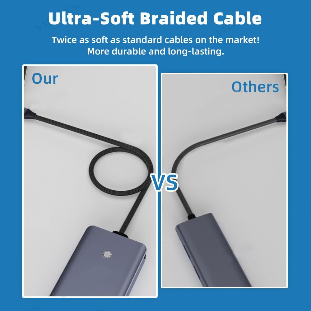 7-in-1 USB-C Hub with NVMe SSD Enclosure