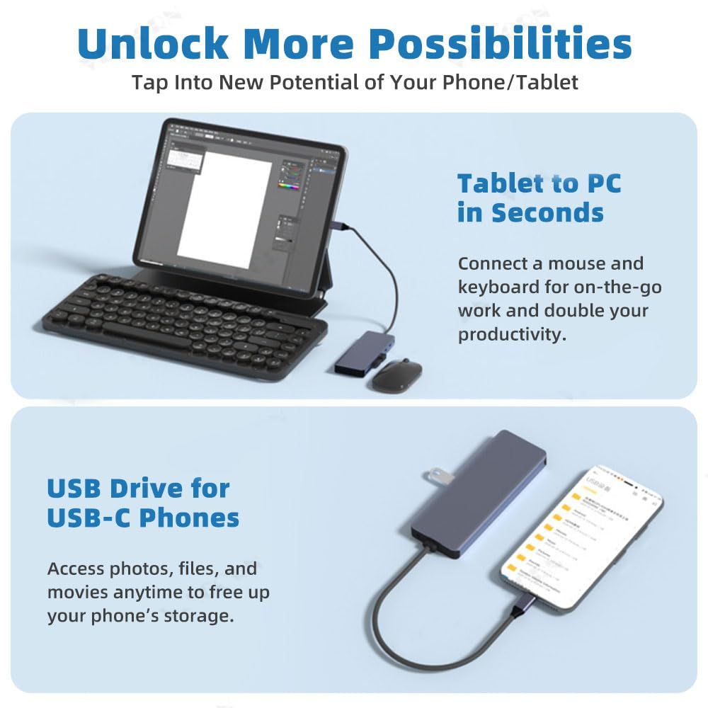 7-in-1 USB-C Hub with NVMe SSD Enclosure